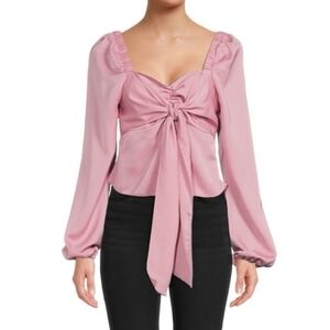 BCBGENERATION Dusty Rose Long Sleeve Top Size Medium